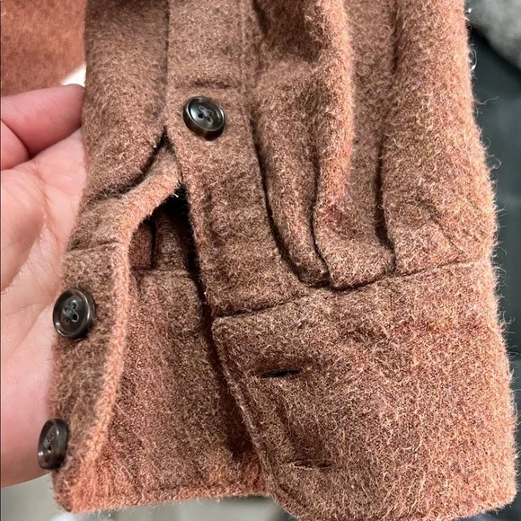 Madewell Brown Button Down Shirt - Picture 7 of 11